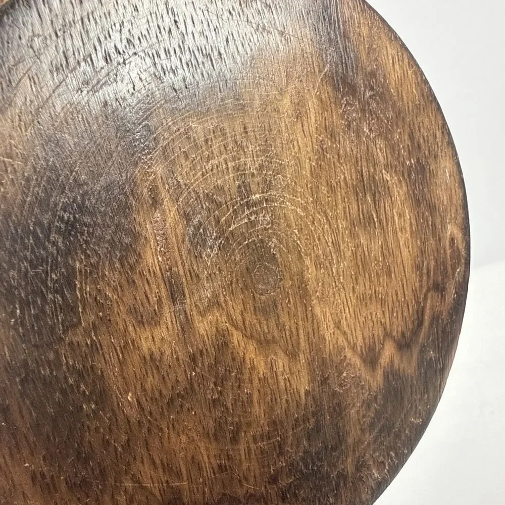 7.5” Folk Art Hand Carved Wooden Bowl - Jamaica 🇯🇲